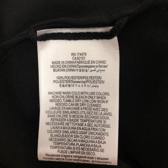 BCBGMaxAzria Lissa Asymmetrical Slip Black Dress XS - Picture 5 of 5